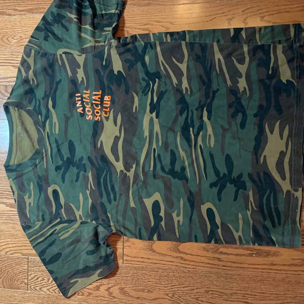 Camo anti social social club tee